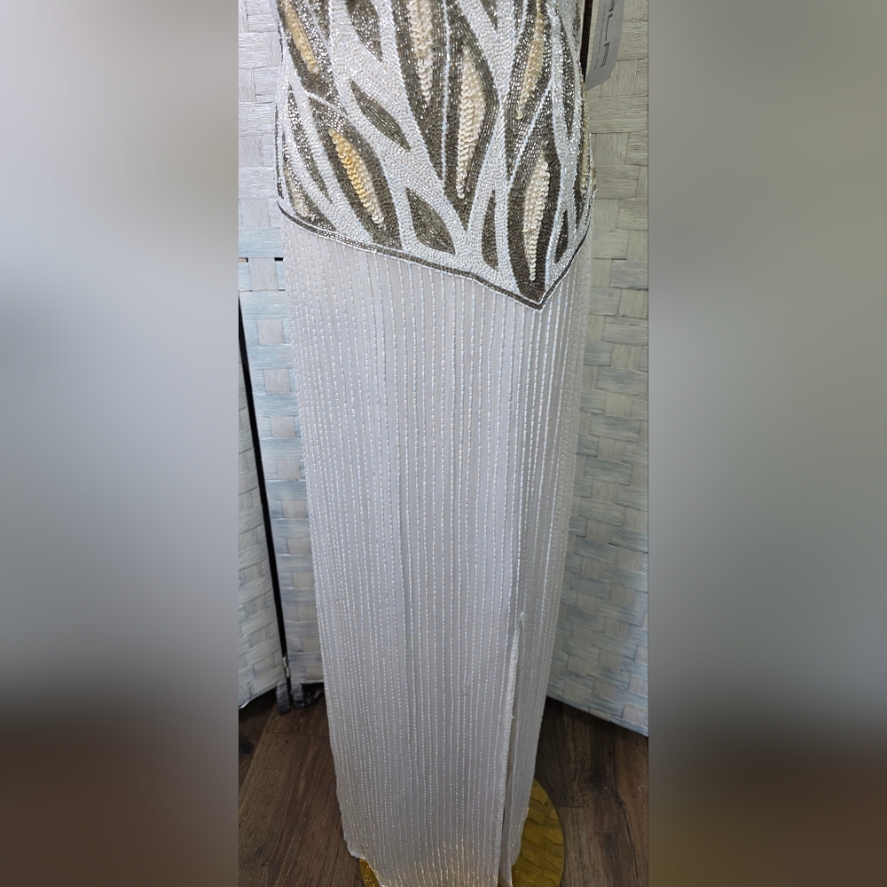 80'S VNTG SCALA FULLY BEADED GOWN - Picture 9 of 16